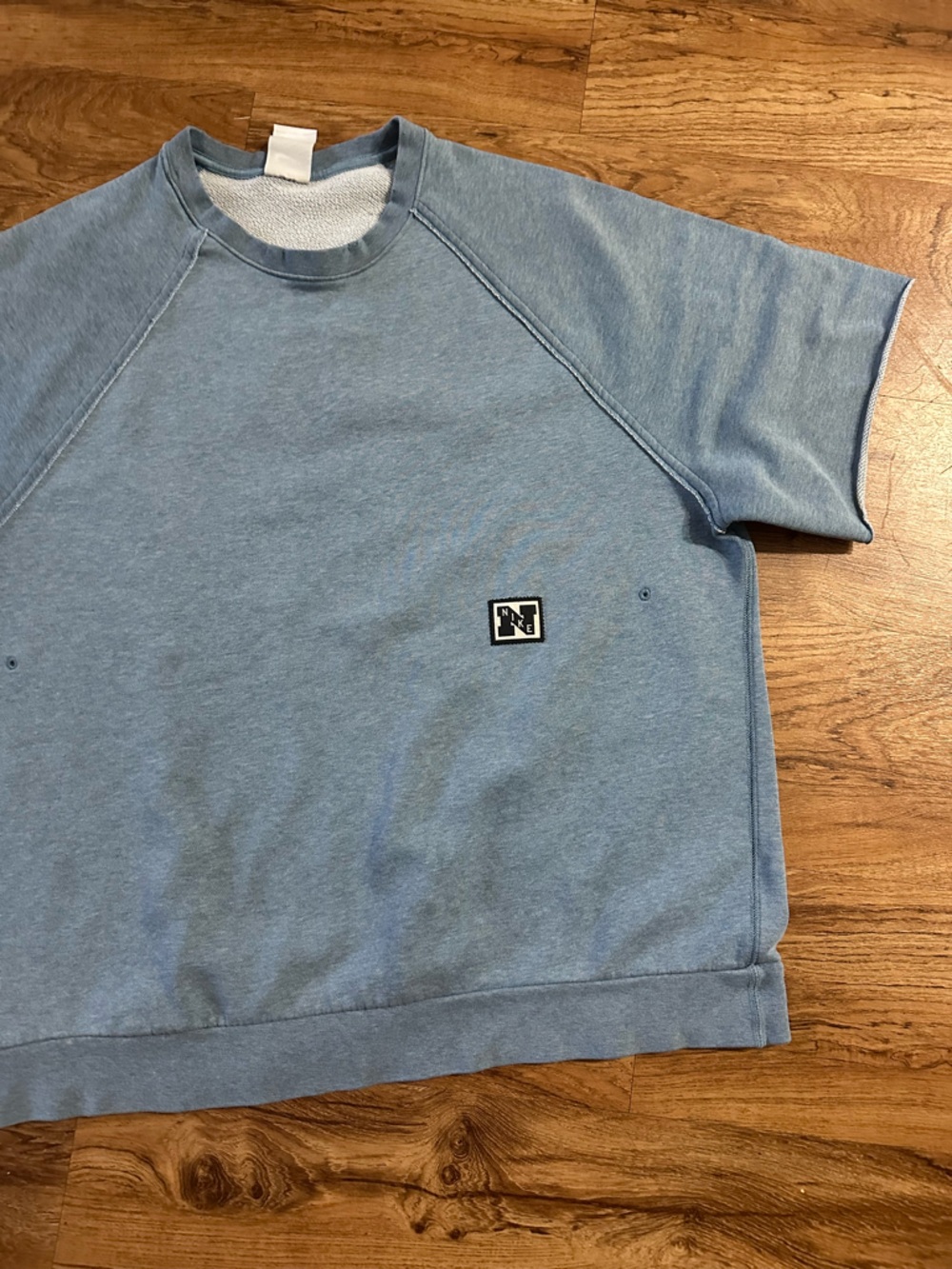Nike Heritage Men's Dri-FIT Short-Sleeve Fleece Fitness Top - Picture 7 of 10